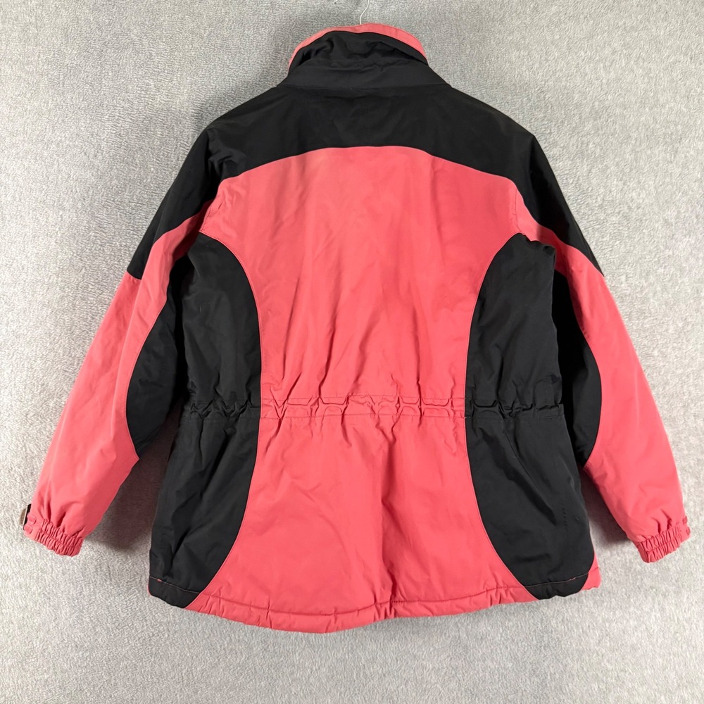 LL Bean Womens Small Pink Black Colorblock Insulated Winter Jacket 0 PH15 - Picture 5 of 13